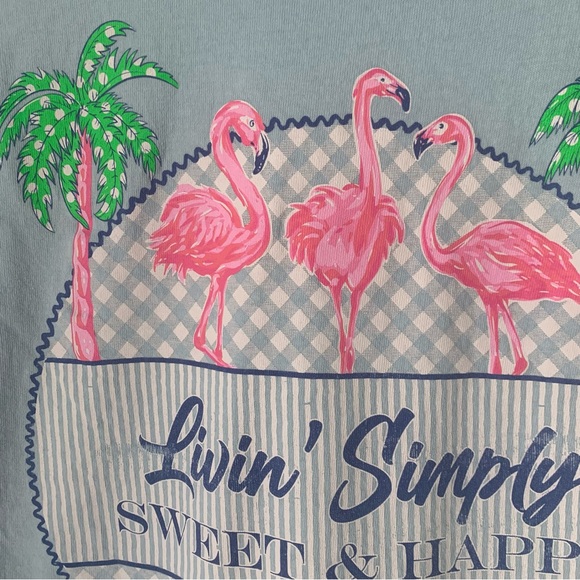 Simply Southern Light Blue Tee - Picture 4 of 6